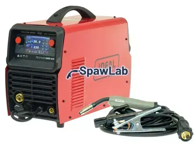 Ideal Tecno MIG 222 LCD MIG/TIG/MMA Synergic VRD ALU