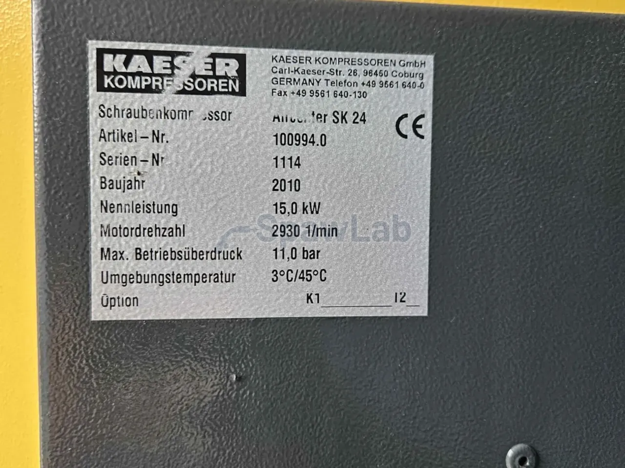 Kaeser Aircenter SK24 15 kW, used screw compressor, photo 12