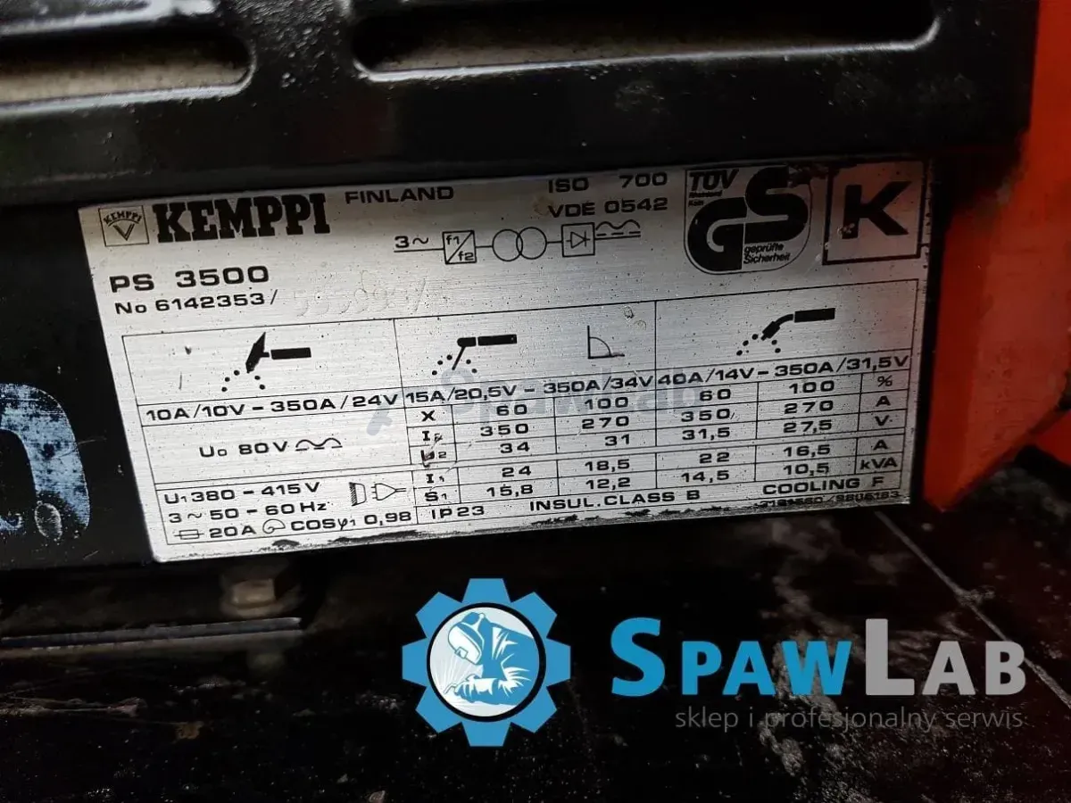 Kemppi PS 3500 with an 18 m TIG lead, used TIG welder, photo 7