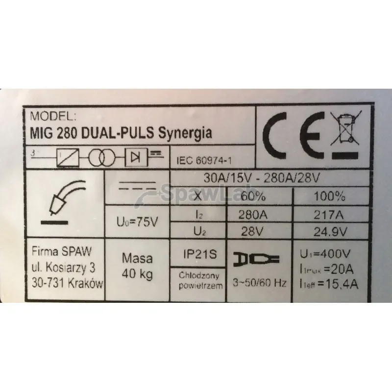 Magnum MIG 280 Dual Puls, zdjęcie 9
