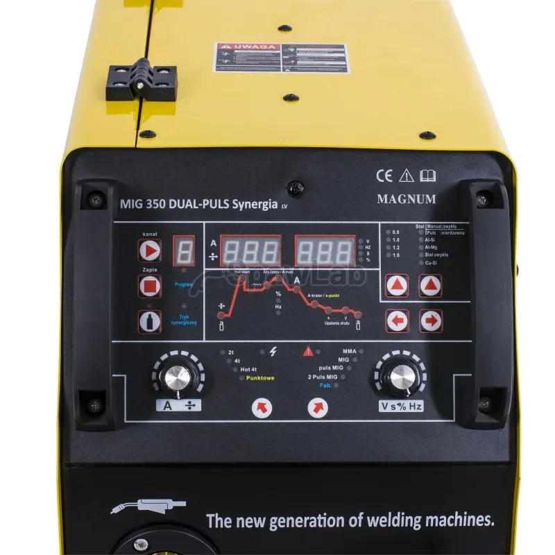 Magnum MIG/MAG Welder MIG 350 Dual pulse synergic 4×4 U MI 350 puls, photo 3