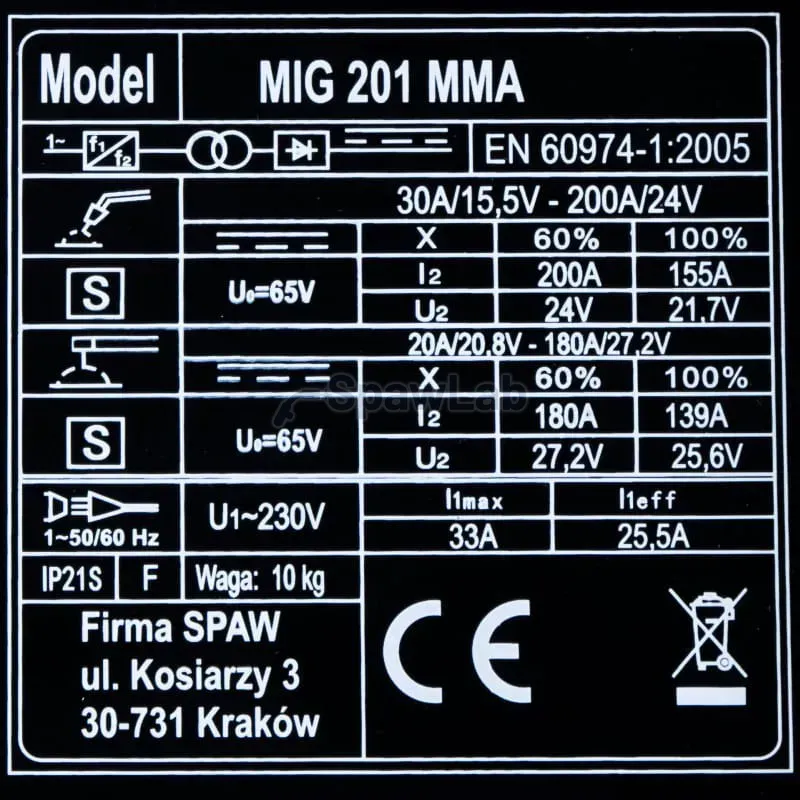 Magnum MIG/MAG Welder MIG 201 MMA IGBT U MI 201MMA, photo 7