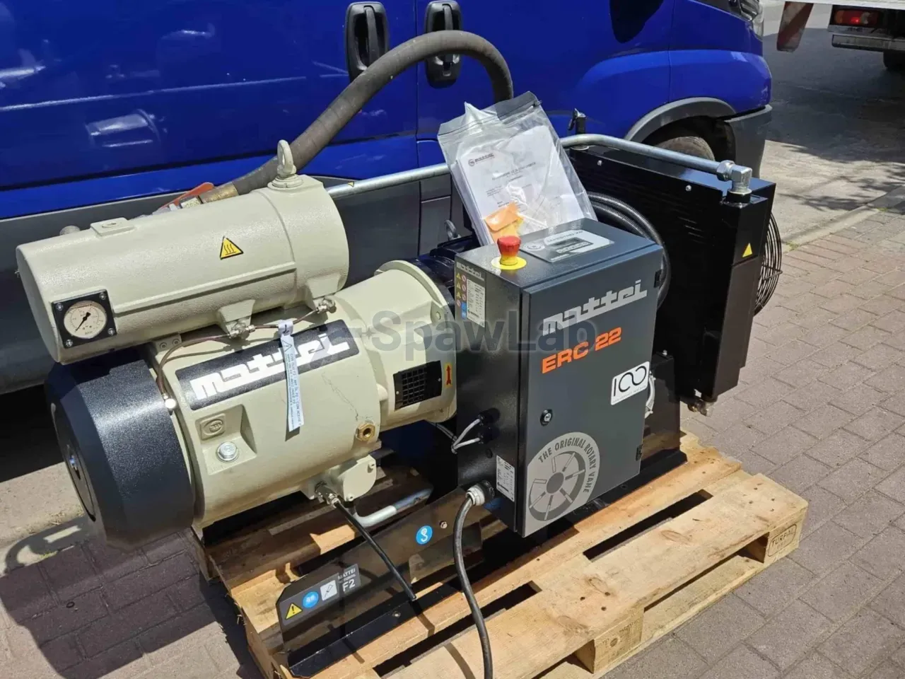 Mattei ERC 22L, gebrauchter Drehschieberkompressor 2019r., Bild 4