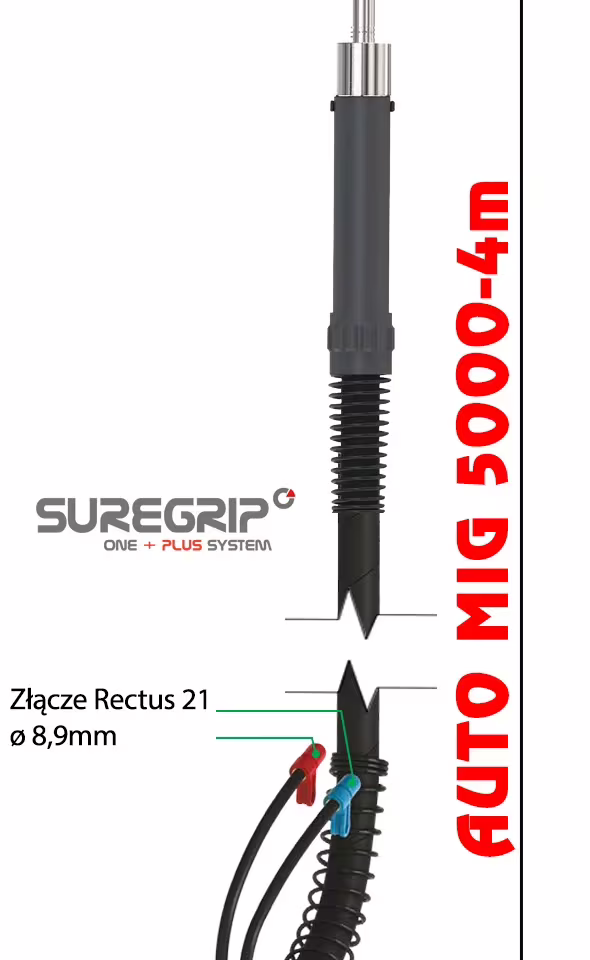 MIG/MAG welding torch Parker Auto MIG 5000 4 m Euro, photo 2