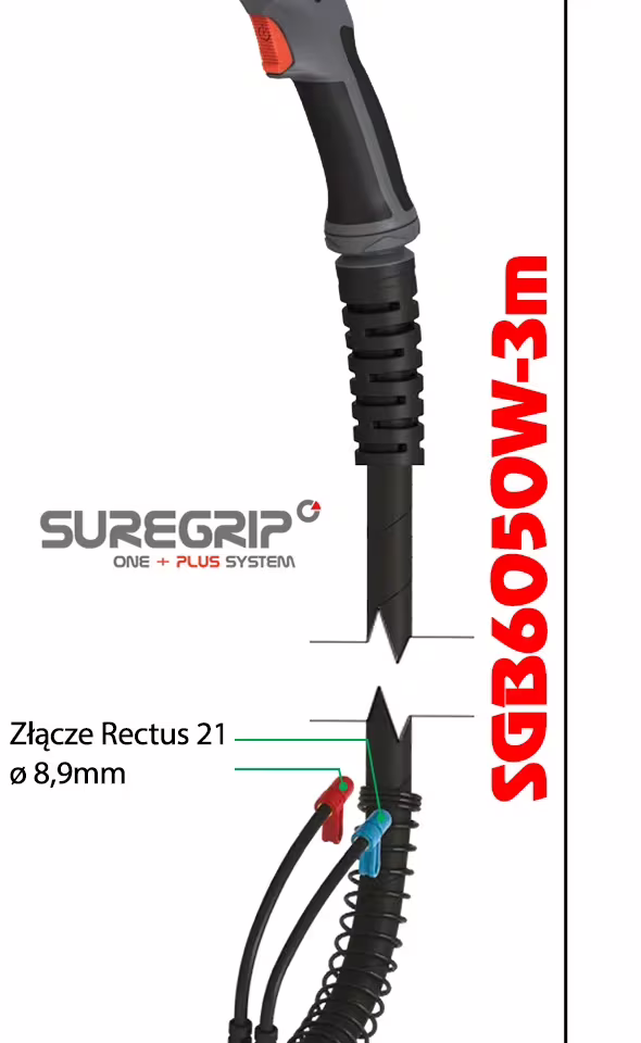 MIG UCHWYT SPAWALNICZY PARKER SUREGRIP ERGO 6050 PAK X 3m, zdjęcie 2