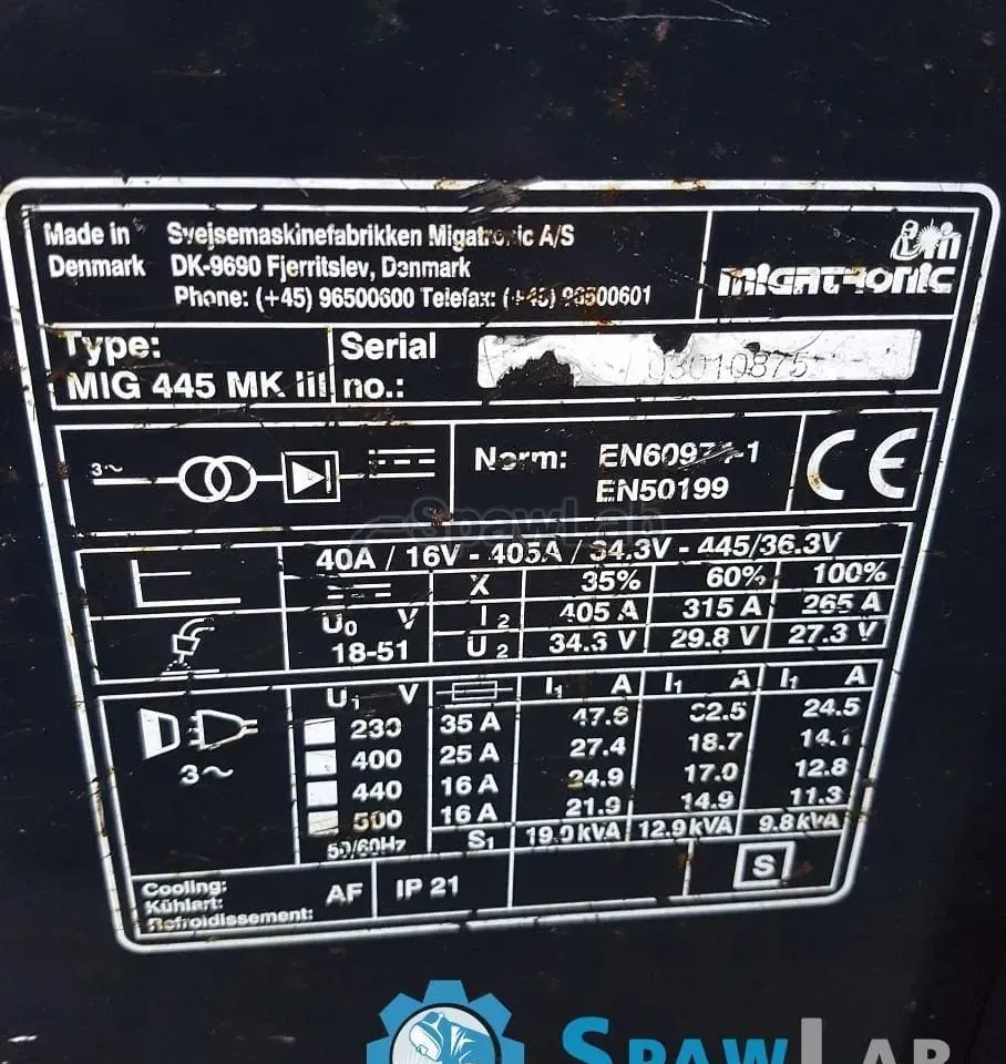 Migatronic mig 445, zdjęcie 6