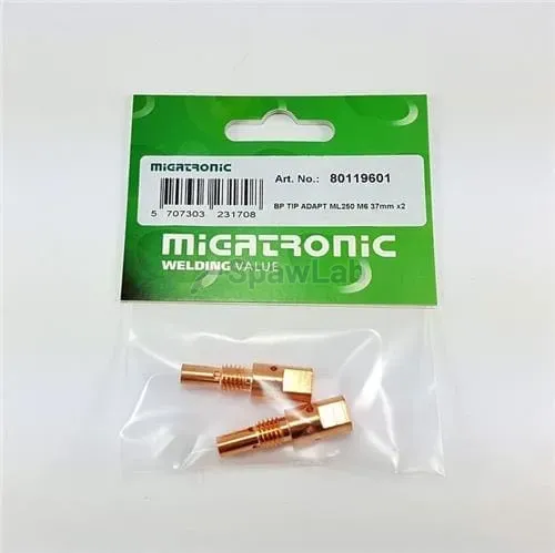 Migatronic Adapter contact tip ML250 M6 37mm (2 pcs)