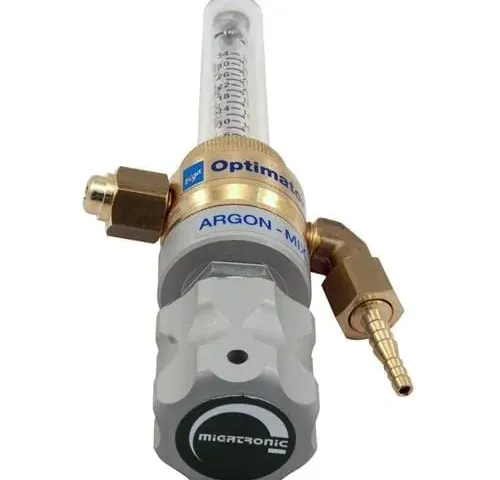 Migatronic tapping unit with optimizer and flowmeter