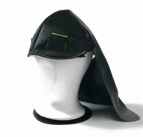 Migatronic welding hood protecting the head and back of the head