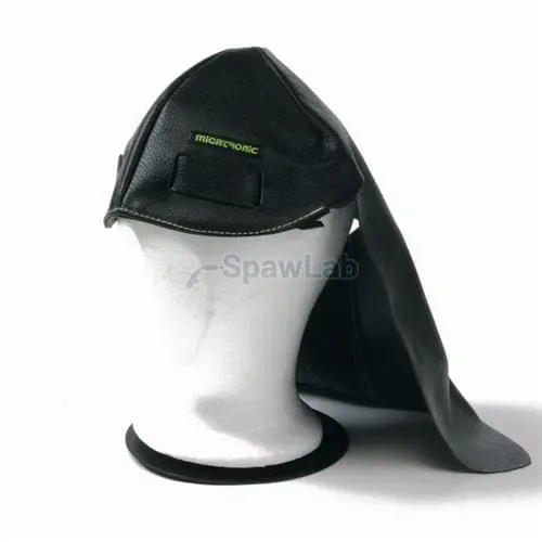 Migatronic welding hood protecting the head and back of the head