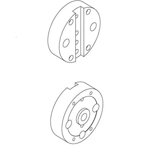 Migatronic Flange POM for torch Binzel cooled air