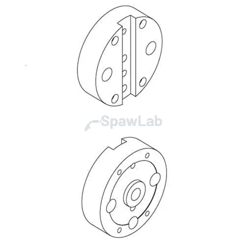Migatronic Flange POM for torch Binzel cooled air