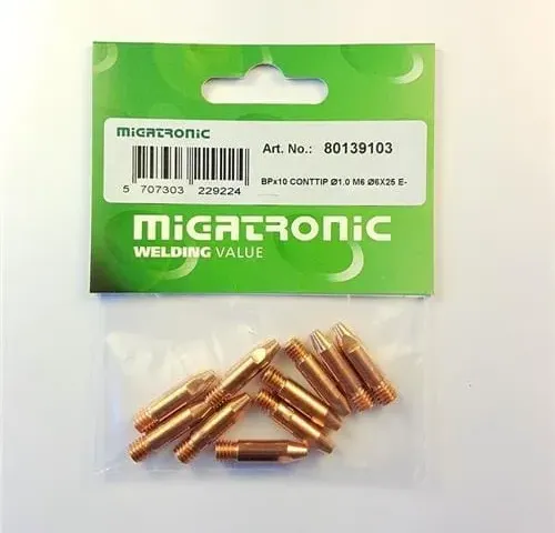 Migatronic Końcówka prądowa Ø1.0 M6x25 E-Cu