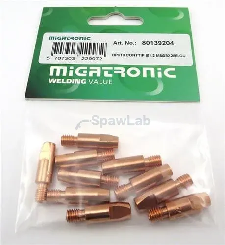 Migatronic Końcówki prądowe M6 Ø1.2x28mm E-Cu (10 szt.)