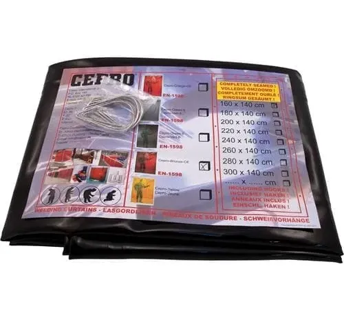 Migatronic brown welding curtain 1800 x 1400 mm
