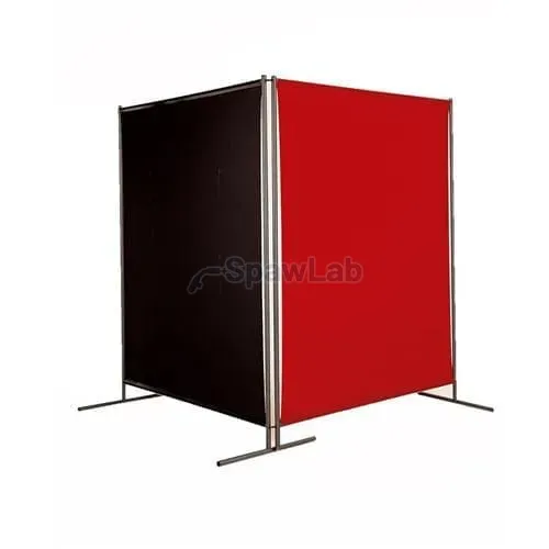Migatronic orange welding curtain with frame