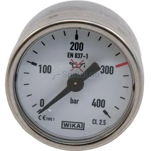 Migatronic high-pressure gauge 330 bar (400 bar scale) for optimizer