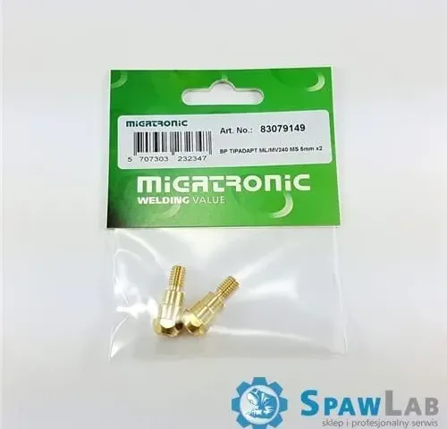 Migatronic Packung mit Adapter Stromdüsen für ML-MV240 5mm Messing