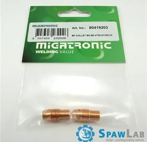 Migatronic Packung Körper Hülse Spannhülse Ø3.2 TIG101/301 X2