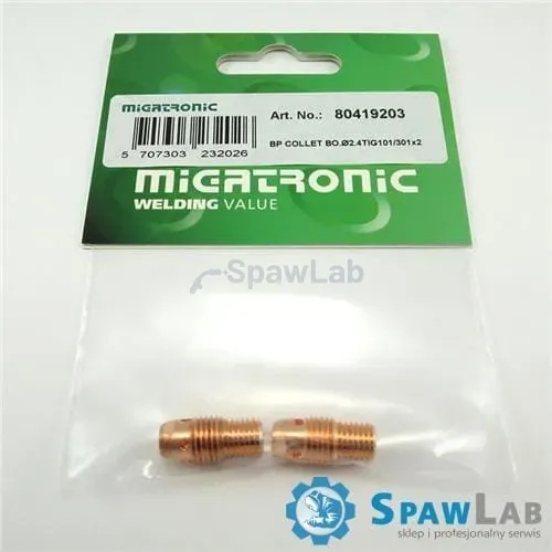 Migatronic Packung Körper Hülse Spannhülse Ø3.2 TIG101/301 X2