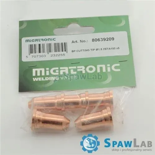 Migatronic Pack with contact tip cutting ø1.5 for ZETA100