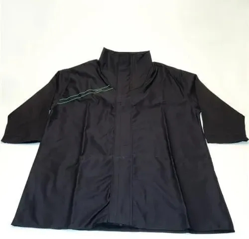 Migatronic welding coat made of flame-resistant material