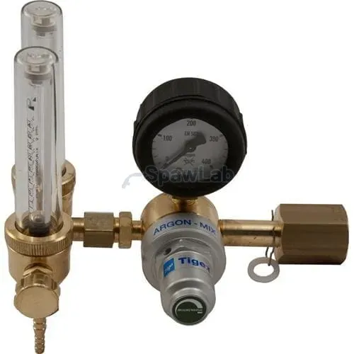 Migatronic argon/mixed gas regulator with 2 flowmeters