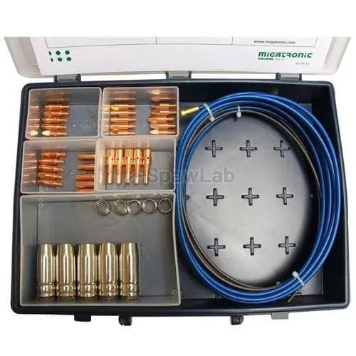 Migatronic Koffer mit Teilen Verschleißteilen ML250 ST 0.8-1.0