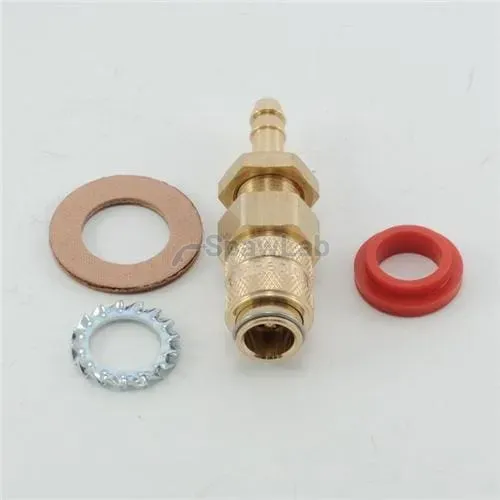 Migatronic Schnellkupplungsset rot mit Ventil, Buchse