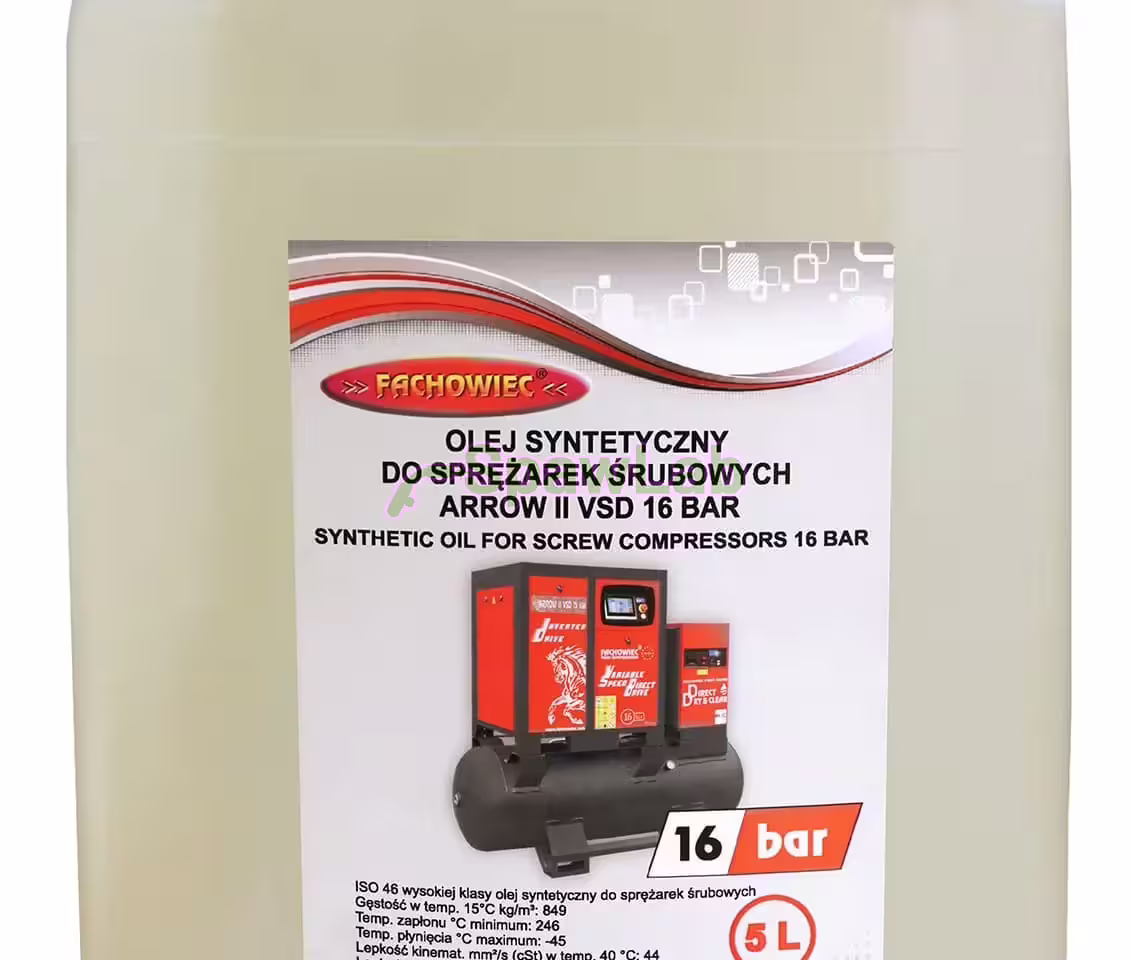Oil synthetic for compressor screw 16 bar 5L