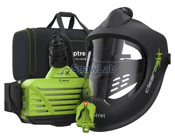 Optrel Clearmaxx PAPR Schleifvisier mit Gebläseatemschutz - 4900.255
