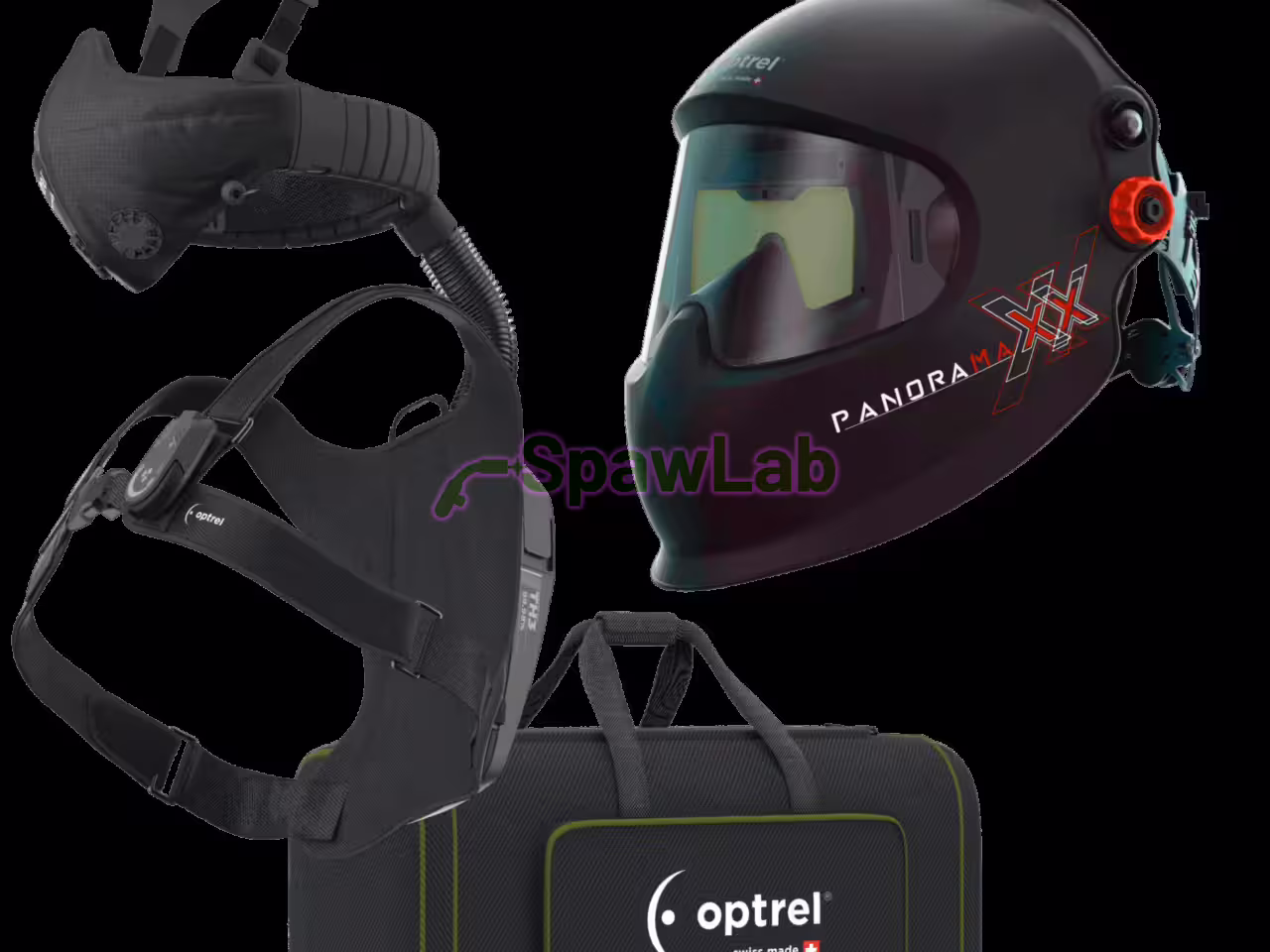 Optrel Panoramaxx L Swiss Air - Set mit passivem Laserschutz und Gebläseatemschutz - 4600.175