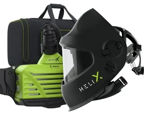 Optrel Schweißset Helix Quattro mit Gebläseatemschutz e3000X ATEX, 4550.610