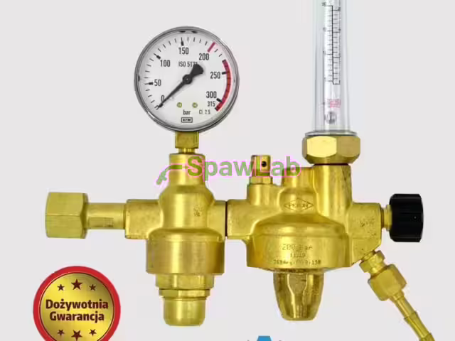 Perun two-stage cylinder regulator for argon and CO2