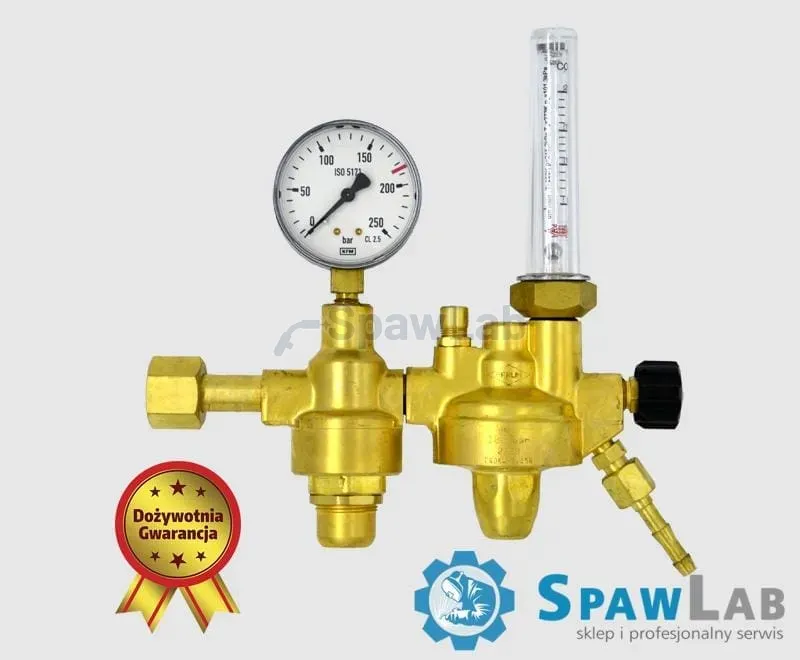 Perun two-stage cylinder regulator for CO2