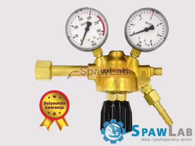 Perun single-stage cylinder regulator for argon