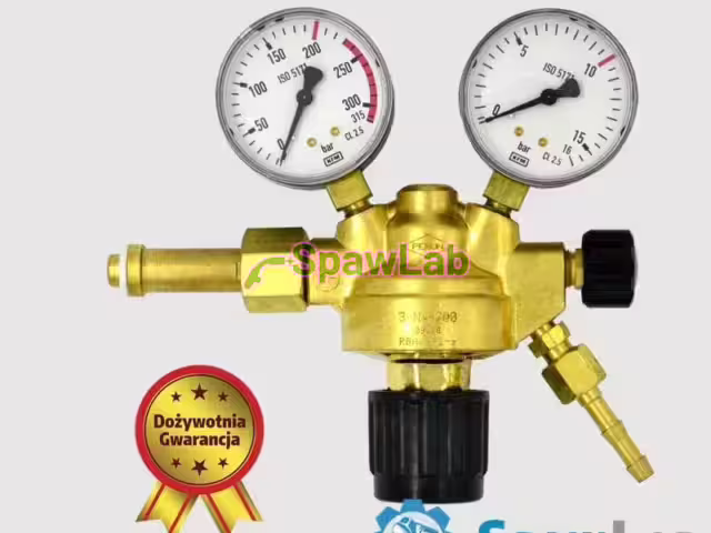 Perun single-stage cylinder regulator for argon
