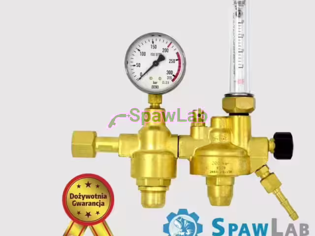 Perun two-stage cylinder regulator for argon