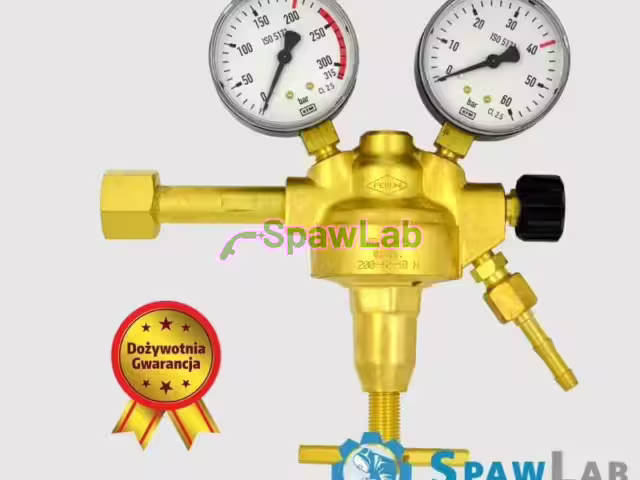 Perun single-stage cylinder regulator for argon