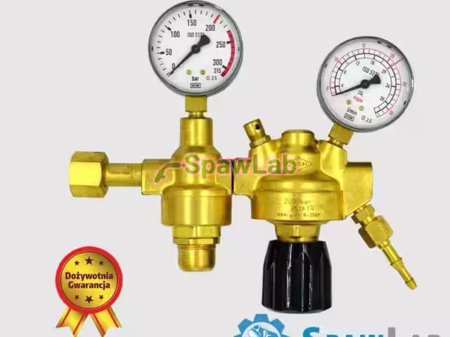 Perun two-stage cylinder regulator for argon and CO2