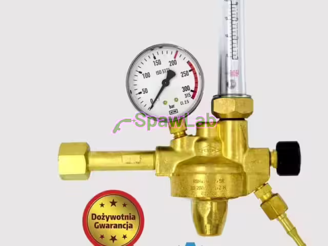Perun single-stage cylinder regulator for argon and CO2