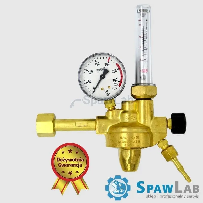 Perun single-stage cylinder regulator for argon and CO2