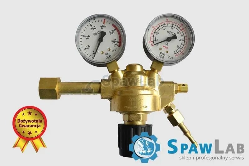 Perun single-stage cylinder regulator for argon and CO2