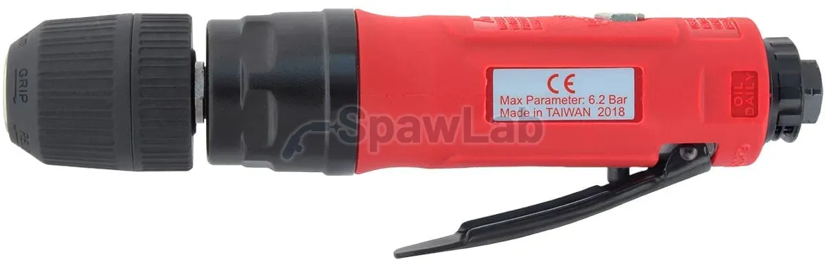 Pneumatic drill straight torch 10mm automatic 2600 rpm