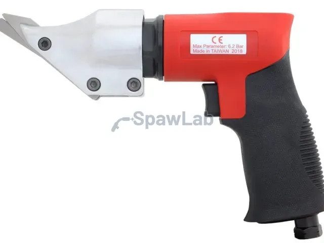 Pneumatic shears for cutting sheet metal with torch pistol