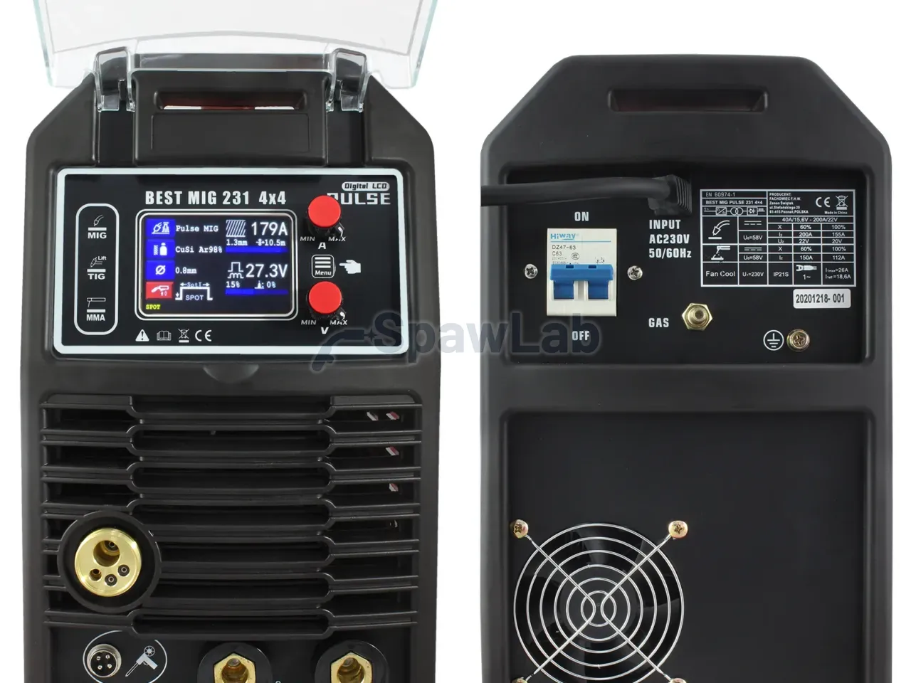 MIG/MAG welder 3 in 1 Best MIG 231 4x4 with pulse, double pulse and MMA Welder Fantasy 230 V, photo 5