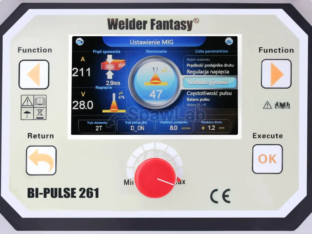 MIG/MAG welder 3 in 1 Perfect BI-Pulse 261 250 A 4x4 synergic, pulse, double pulse, braze welding, MMA 400 V, photo 4