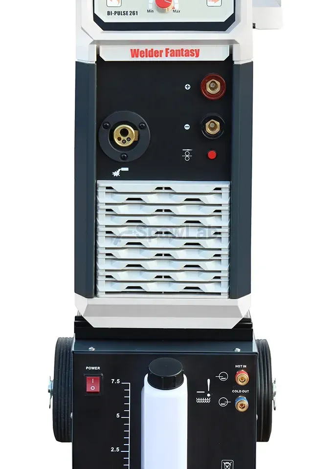 Półautomat spawalniczy 3w1 PERFECT BI-PULSE 261 Tower + Chłodnica 4x4 MIG/MAG/SYNERGIA/PULS/PODWÓJNY PULS/LUTOSPAWANIE/MMA Welder Fantasy 400V HOT, zdjęcie 5