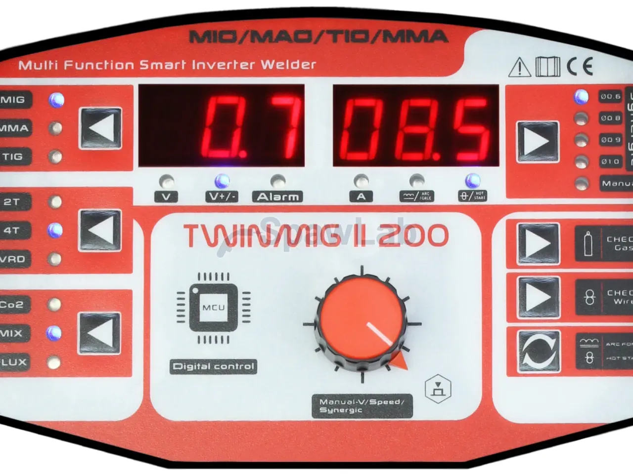 MIG/MAG welder 3 in 1 TWINMIG2 200 A synergic MIG/MAG/Fcaw/MMA/TIG Lift Welder Fantasy 230 V, photo 3