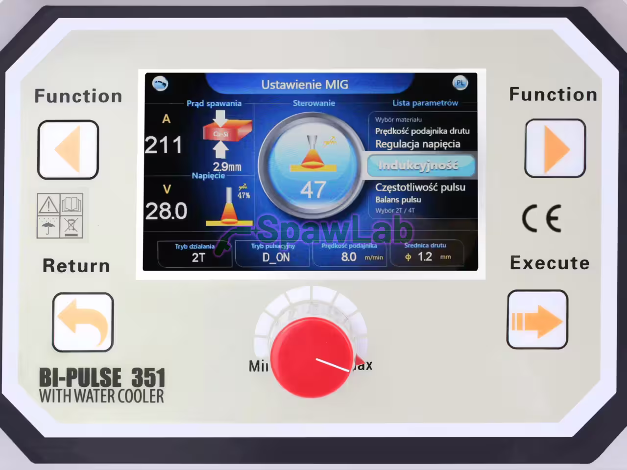 MIG/MAG welder Perfect BI-Pulse 351 with cooler 4x4, synergic, pulse, double pulse, braze welding, MMA 400 V, photo 3